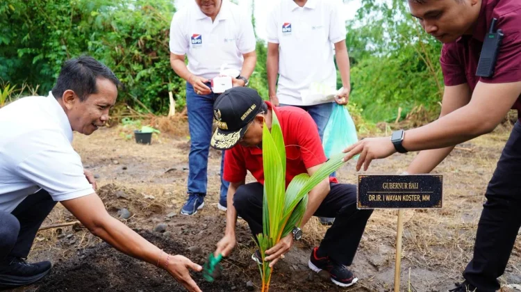 Koster bersama Perbarindo Tanam 1.000 Kelapa Daksina