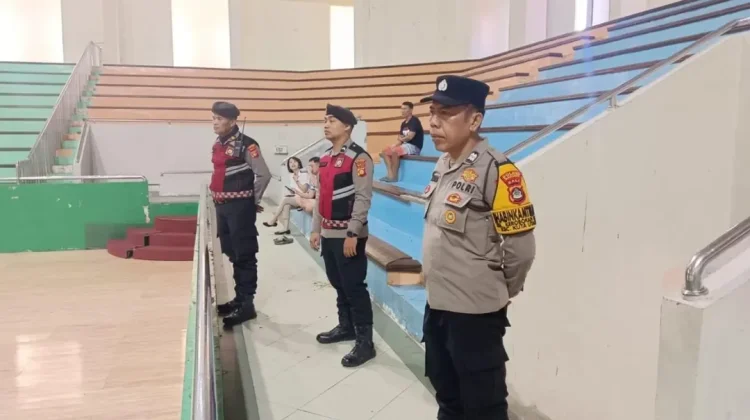 Polsek Kuta Utara Amankan Porsenijar Bola Basket di GOR Purna Krida Kerobokan