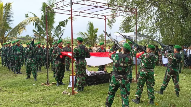 Kodim Tabanan Gelar Upacara Perabuan Militer Pejuang Kemerdekaan Putu Kuweng