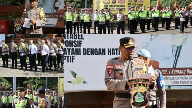 Polres Bandara Ngurah Rai Gelar Apel Ketupat Agung 2026