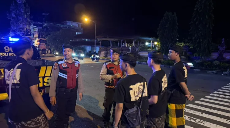 Patroli Rutin Polres Klungkung Sasar Titik Rawan