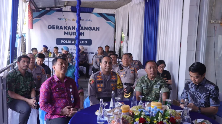Sinergi Polri dan Bulog, Kapolres Karangasem Gelar Gerakan Pangan Murah