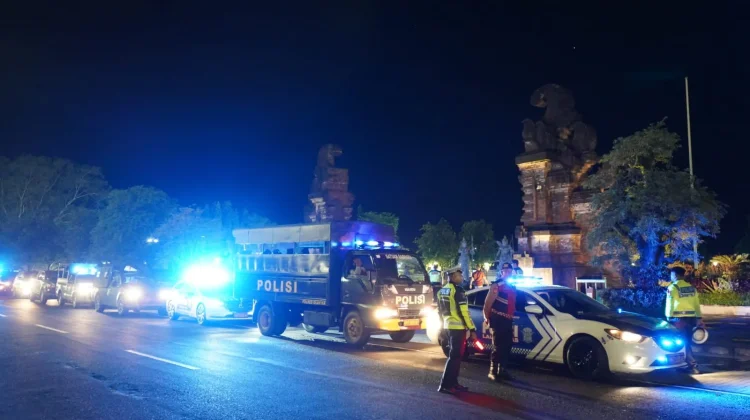 Polres Gianyar Gelar Patroli Skala Besar jelang Nyepi dan Idul Fitri 2026