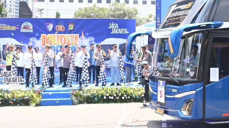 Jasa Raharja Hadiri Pelepasan Mudik Gratis Polri Presisi 2026