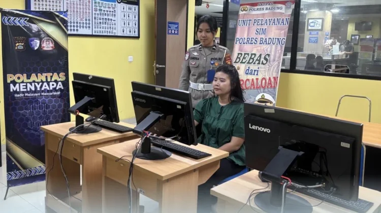 Polantas Menyapa Polres Badung Pastikan Pelayanan SIM Bebas Pungli
