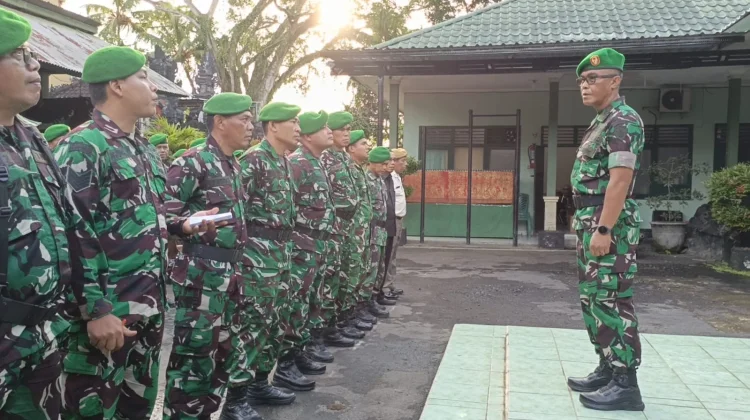 Kasdim Tabanan Tekankan Disiplin dan Loyalitas Prajurit TNI