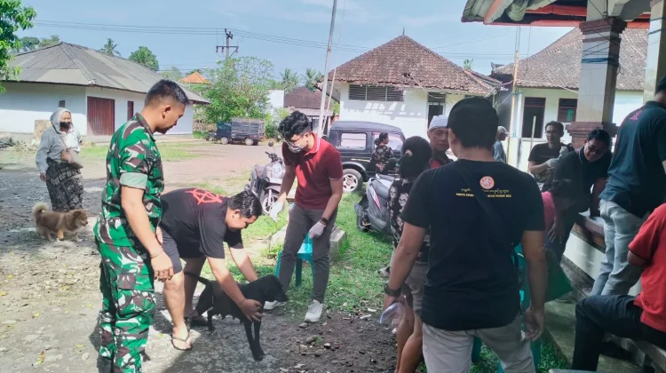 Peran Aktif Babinsa Buahan Dukung Program Nasional Pencegahan Rabies