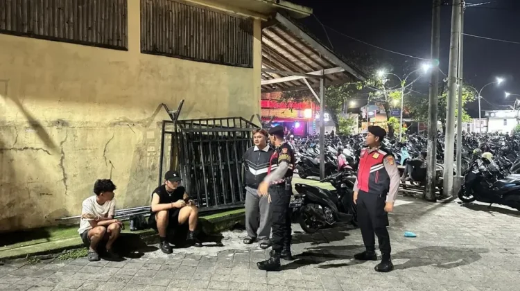 Patroli Malam Polsek Kuta Utara Jaga Kawasan Wisata Canggu