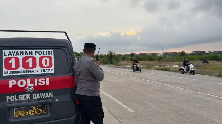 Cegah Balap Liar, Polsek Dawan Gencarkan Patroli Sodok di Jembatan Merah PKB