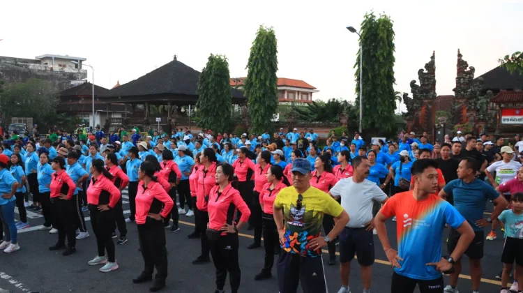 KEMALA RUN 2026 Makin Dekat, Polres Klungkung Gaungkan Lewat Lari Bersama