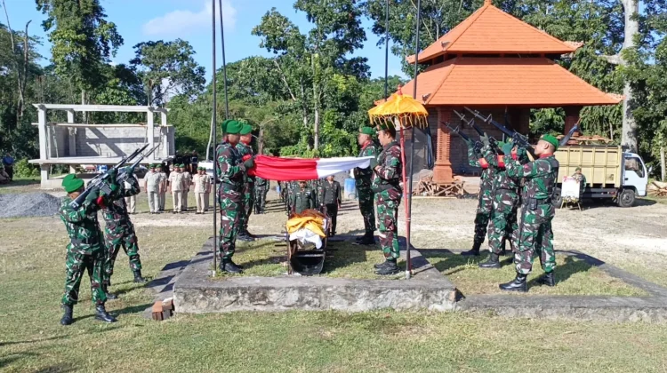 Kodim Tabanan Gelar Upacara Perabuhan Militer