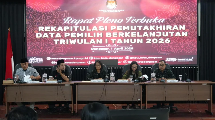 KPU Denpasar Pastikan Tak Ada Pemilih Terlewat dalam Pleno PDPB Triwulan I 2026