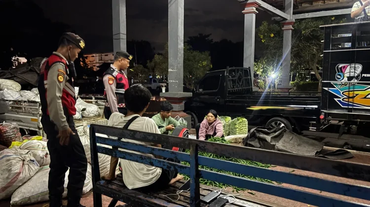 Jaga Kondusifitas Wilayah, Sat Samapta Polres Klungkung Sasar Pusat Keramaian