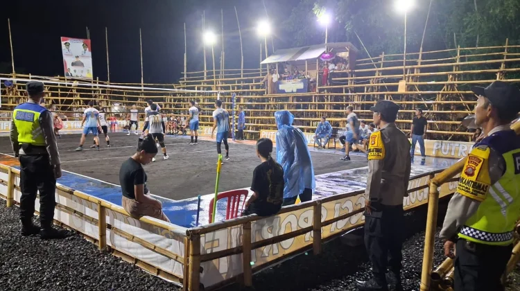 Turnamen Voli Pesawahan Cup II, Polsek Klungkung Pastikan Keamanan Pertandingan