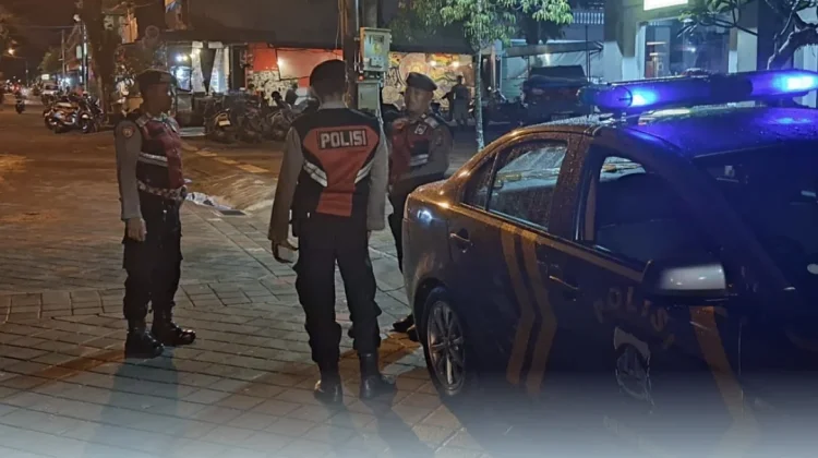 Polres Badung Blue Light Patrol Sasar Pasar Senggol Mengwi