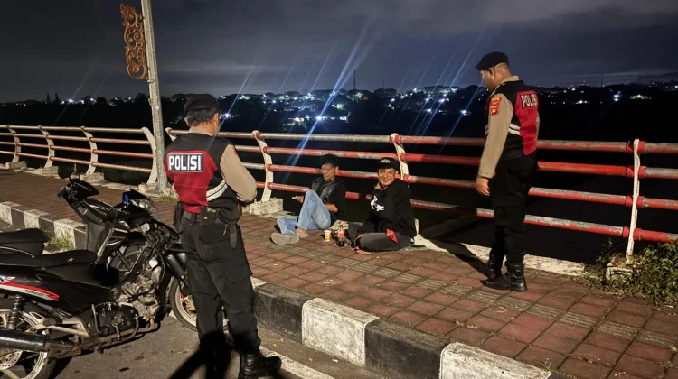 Patroli Malam Samapta Polres Klungkung Antisipasi 3C dan Balap Liar