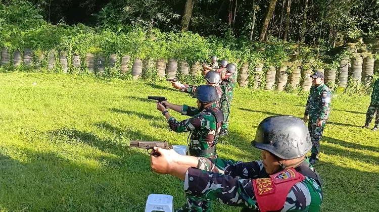 Kodim Tabanan Gelar Latihan Menembak Asah Profesionalisme Prajurit