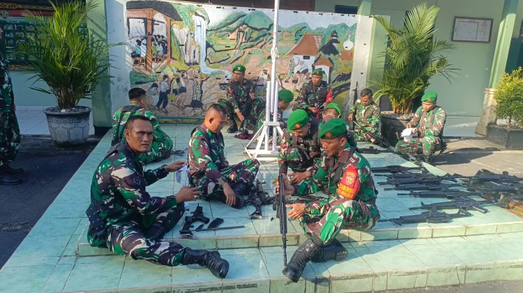 Prajurit Kodim 1619 Tabanan Jaga Kesiapan Alutsista