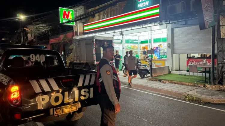 Cegah Kejahatan Malam Hari, Polsek Kuta Utara Patroli Susuri Jalan Semat
