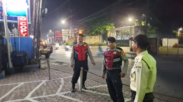 Polsek Kuta Utara Patroli di Jalan Tegal Jaya Dalung