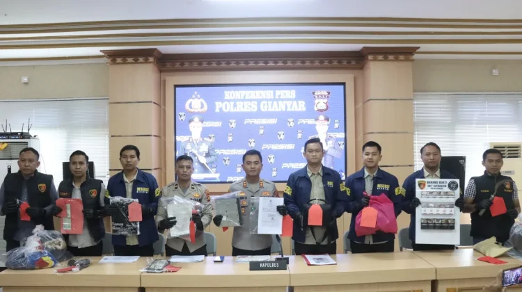 April 2026, Polres Gianyar Ungkap 19 Kasus Kriminal