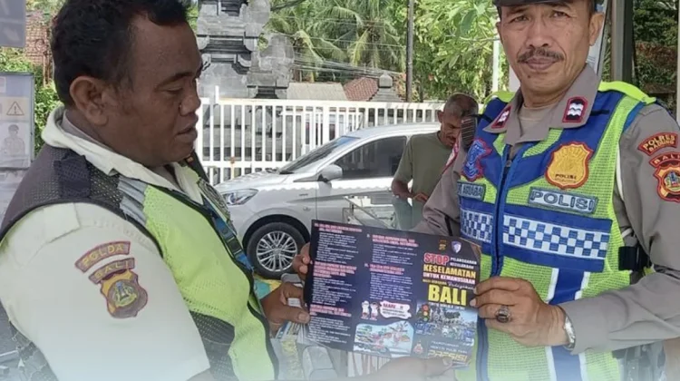 Polantas Menyapa Polres Badung Tekankan Keselamatan Berlalu Lintas