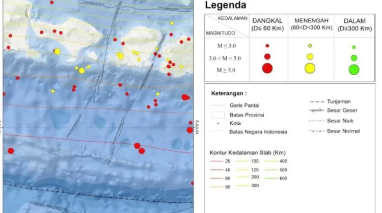 Puluhan Gempa Bumi Guncang Bali akibat Subduksi Indo Australia-Eurasia