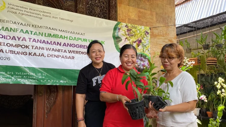 Irit dan Hemat Biaya, IRT di Denpasar Ubah Sampah Dapur Jadi Nutrisi Anggrek