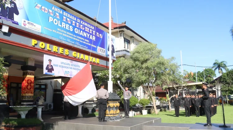 Polres Gianyar Gelar Upacara Hari Kebangkitan Nasional ke-118