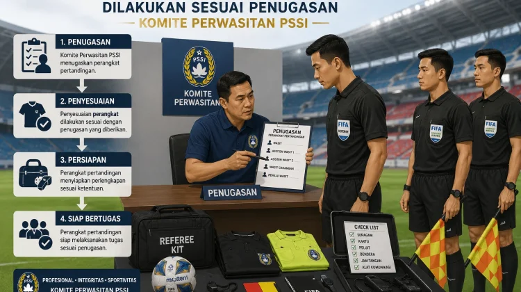 Penyesuaian Perangkat Pertandingan Dilakukan Sesuai Penugasan Komite Wasit