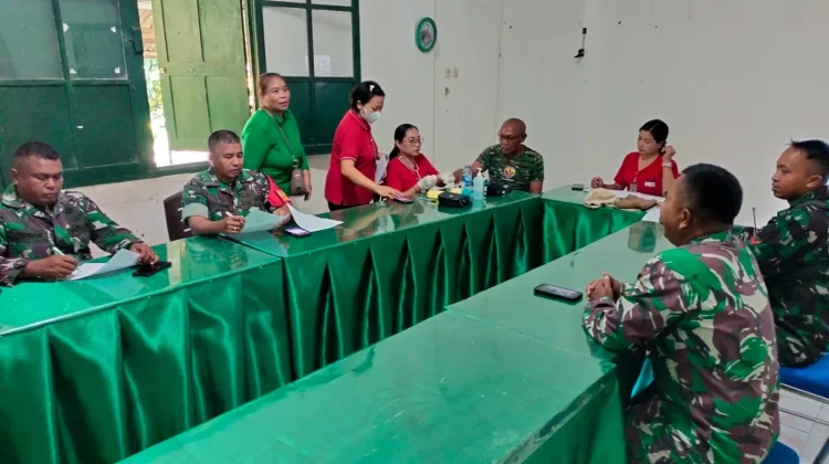 Program CKG dan Posbindu Perkuat Ketahanan Kesehatan Aparat di Koramil Penebel
