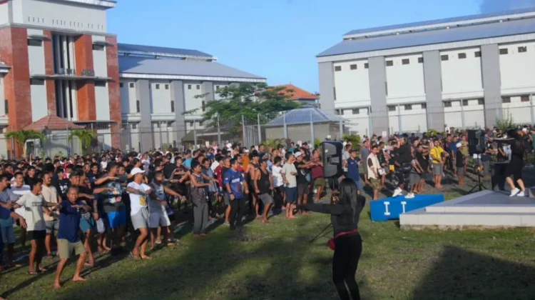 Pembinaan Jasmani Jadi Upaya Jaga Kesehatan Warga Binaan Lapas Kerobokan