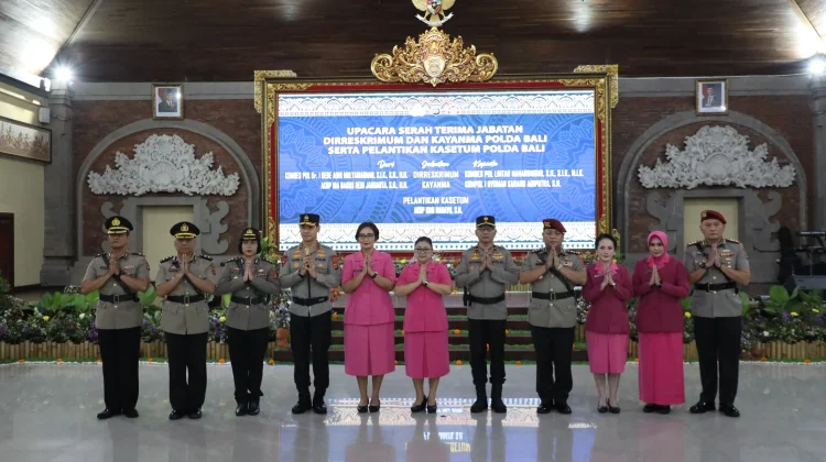 Kapolda Bali Pimpin Sertijab dan Pelantikan Pejabat Baru