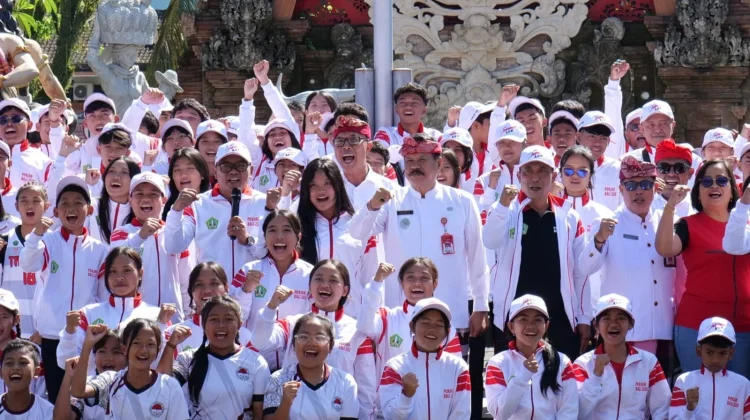 Pemkab Tabanan Lepas Kontingen Pelajar ke Porjar Provinsi Bali 2026