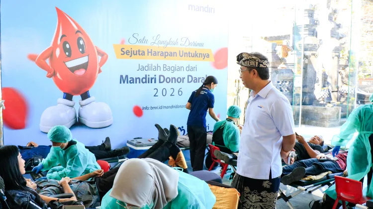 Bank Mandiri Bali dan Nusa Tenggara Gelar Donor Darah