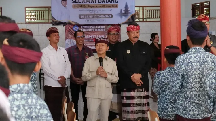 Wamendikdasmen Hadir di Tabanan, Tinjau Pembangunan dan  Revitalisasi Sekolah