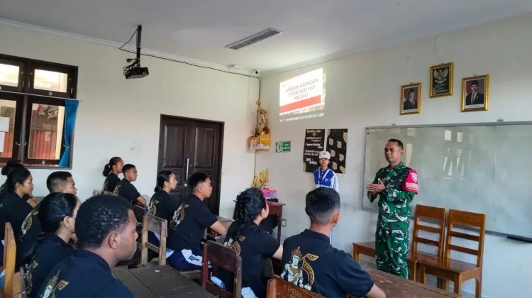 Wujudkan Generasi Berkarakter, Babinsa Delod Peken Gencarkan Nilai Pancasila