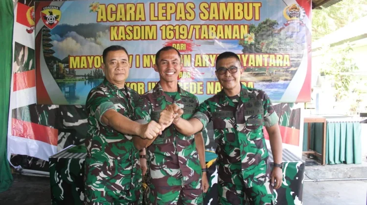 Lepas Sambut Kasdim Kodim Tabanan Momentum Perkuat Soliditas Satuan