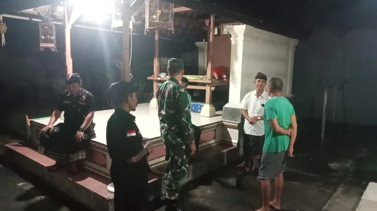Babinsa Kerambitan Gelar Patroli dan Sidak Duktang