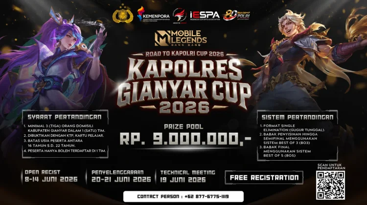 Kapolres Gianyar Cup 2026 Siap Digelar, Wadah Generasi Muda Berprestasi di Esports