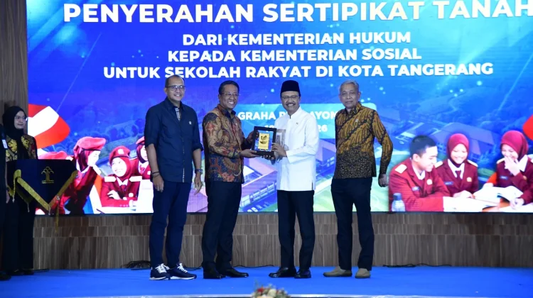 Kemenkum Hibahkan 6,3 Hektare Lahan ke Kemensos