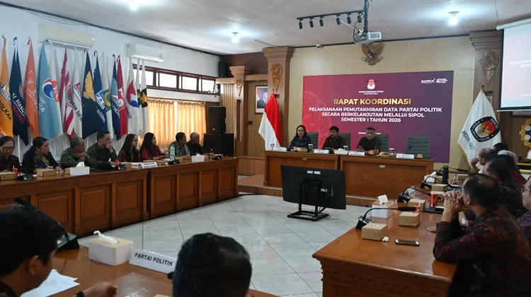 KPU Bali Gelar Rakor Pemutakhiran Data Parpol Berkelanjutan Melalui SIPOL