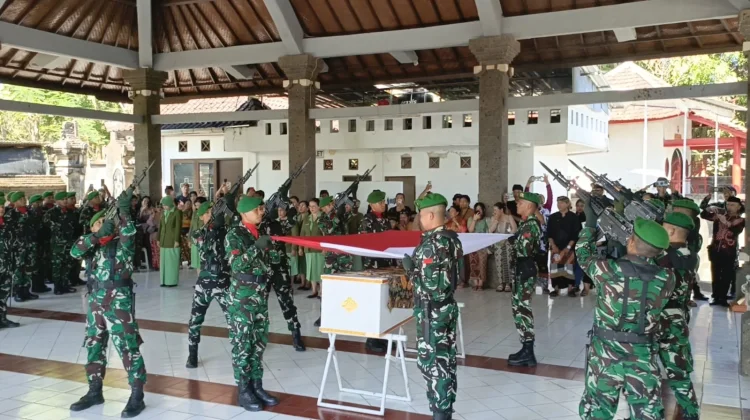 Dandim Tabanan Pimpin Perabuan Militer Kapten Arm I Gusti Ngurah Trihartana