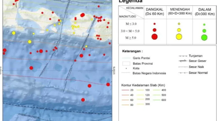 Puluhan Gempa Dangkal Guncang Bali Subduksi Indo Australia-Eurasia