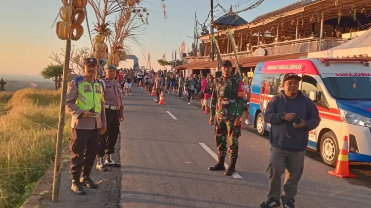 Koramil Penebel Kawal Bali Tourism Run Jatiluwih Festival 2026
