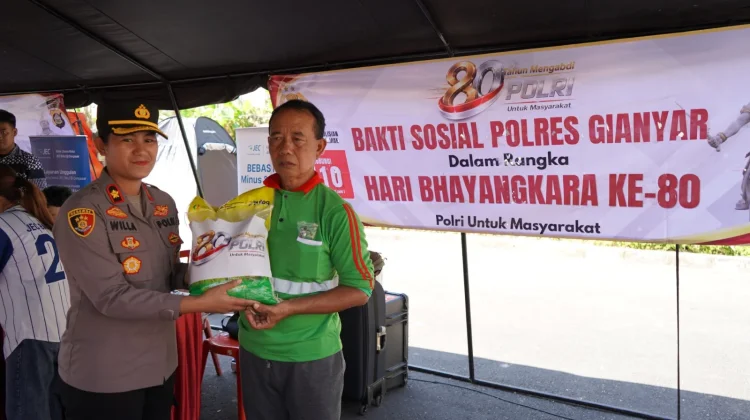 Bakti Kesehatan Gratis Polres Gianyar Sambut Hari Bhayangkara ke-80
