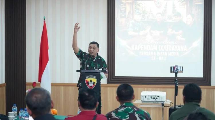 Kapendam IX/Udayana Perkuat Sinergitas dan Keterbukaan Informasi dengan Pers