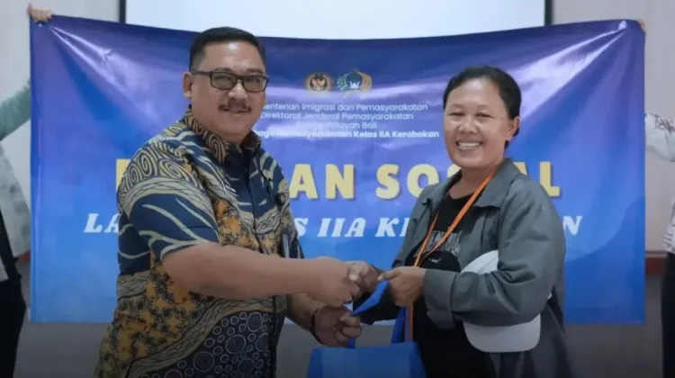 Lapas Kerobokan Salurkan Bansos, Perkuat Kepedulian kepada Masyarakat