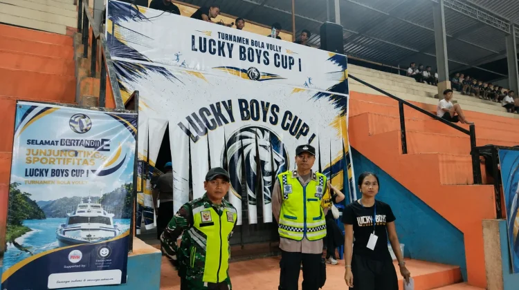 TNI-Polri Kawal Turnamen Voli Lucky Boys Cup