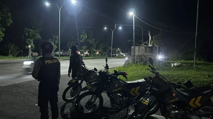Tim Raimas Sat Samapta Polres Klungkung Patroli Malam di Bypass Ida Bagus Mantra